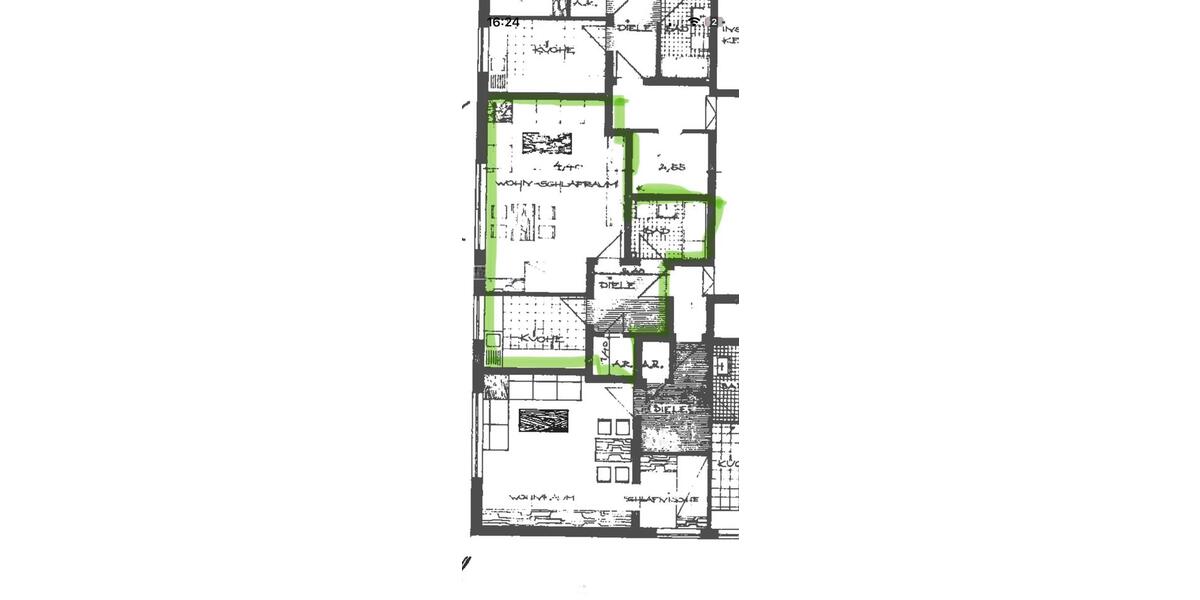 Etagenwohnung Hagen Hagen-Mitte - 1 Zimmer, 45 m&sup2;, 60.000&euro; | Angebot:26959498