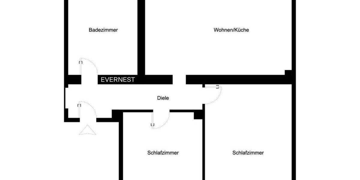 Etagenwohnung Dortmund Persebeck - 3 Zimmer, 80 m&sup2;, 99.000&euro; | Angebot:24874000