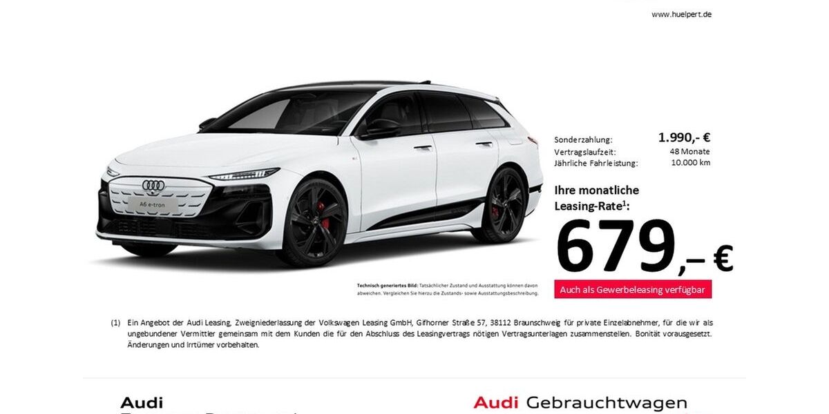 Audi A6 e-tron 15.569 km 75.477 &euro; Dortmund 44143