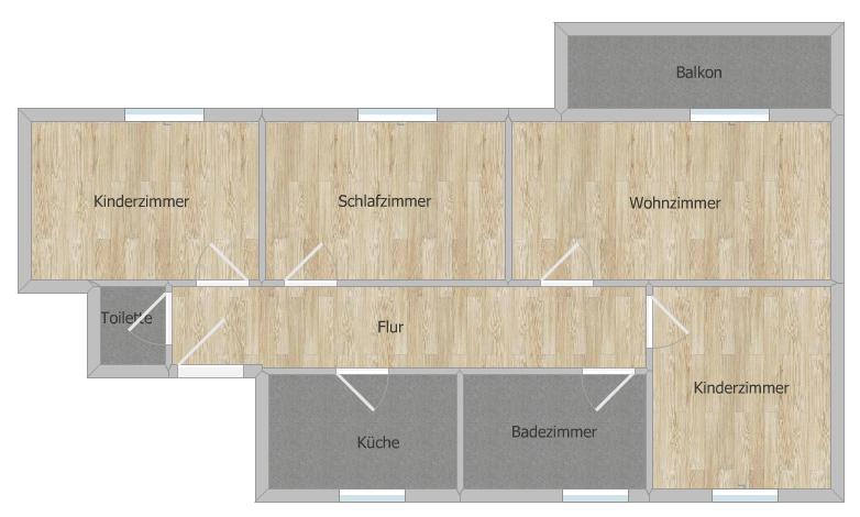 Etagenwohnung Recklinghausen König Ludwig - 4 Zimmer, 69 m&sup2;, 470&euro; | Angebot:24699554