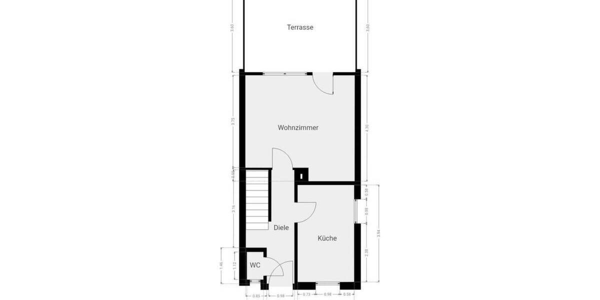 Reihenendhaus Hagen Vorhalle - 3 Zimmer, 70 m&sup2;, 164.000&euro; | Angebot:26486177