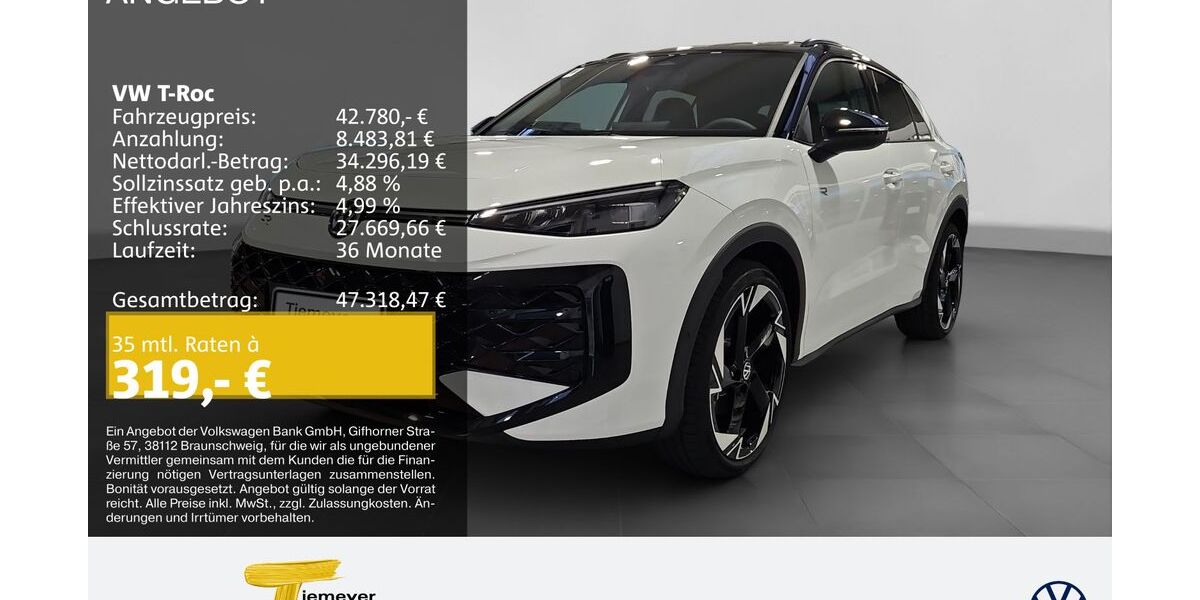 VW T-Roc 1.999 km 41.980 &euro; Bochum 44892