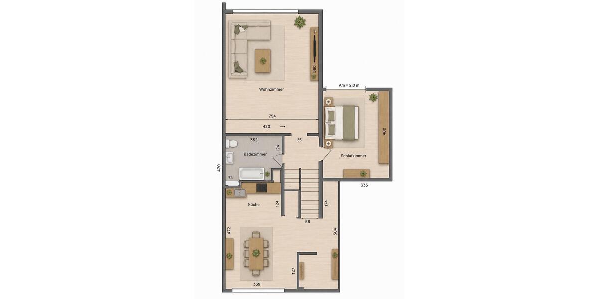 Erdgeschoßwohnung Castrop-Rauxel Deinighausen - 2.5 Zimmer, 74 m&sup2;, 263.000&euro; | Angebot:27022661