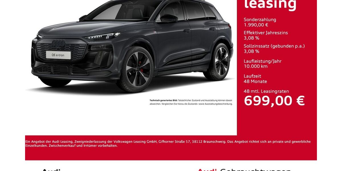 Audi Q6 e-tron 6.282 km 68.822 &euro; Dortmund 44143