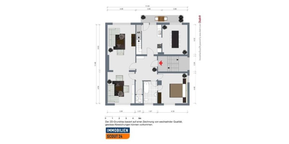 Etagenwohnung Herten - 4 Zimmer, 110 m&sup2;, 825&euro; | Angebot:25641550