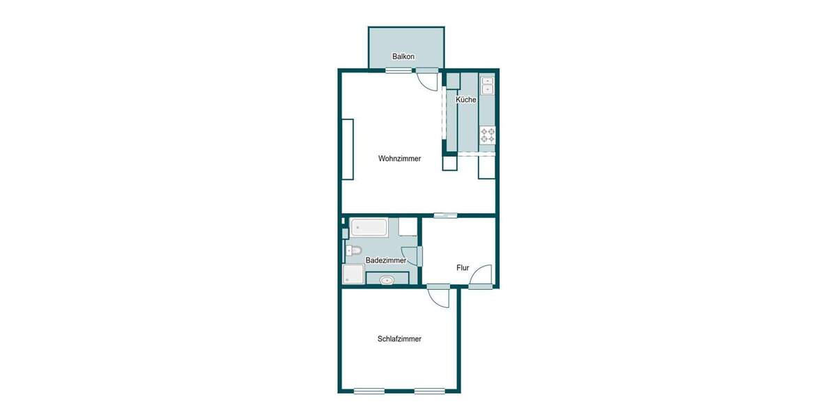 Etagenwohnung Iserlohn Wermingsen - 2 Zimmer, 59 m&sup2;, 140.000&euro; | Angebot:24486467