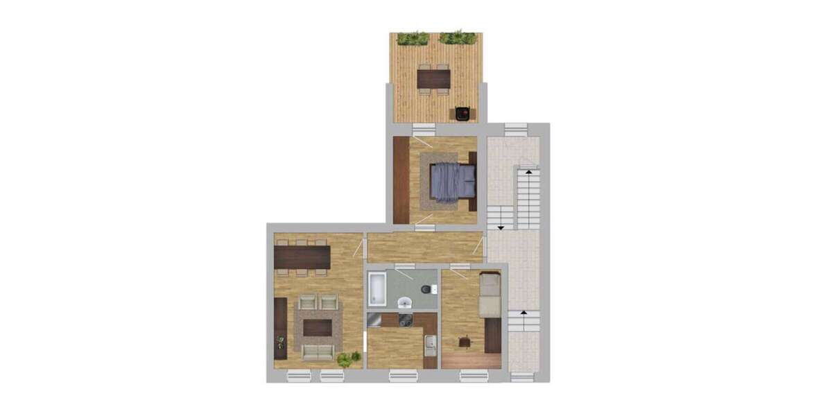 Etagenwohnung Dortmund Innenstadt West - 3 Zimmer, 56 m&sup2;, 650&euro; | Angebot:24871361