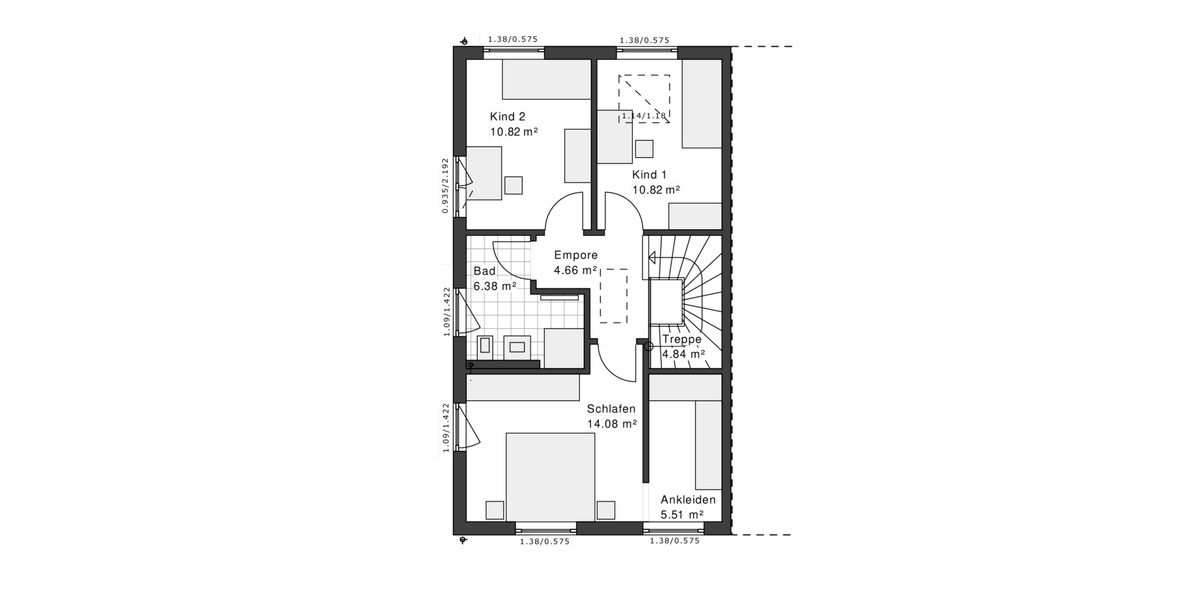 Doppelhaushälfte Marl - 3 Zimmer, 115 m&sup2;, 1.750&euro; | Angebot:26443331