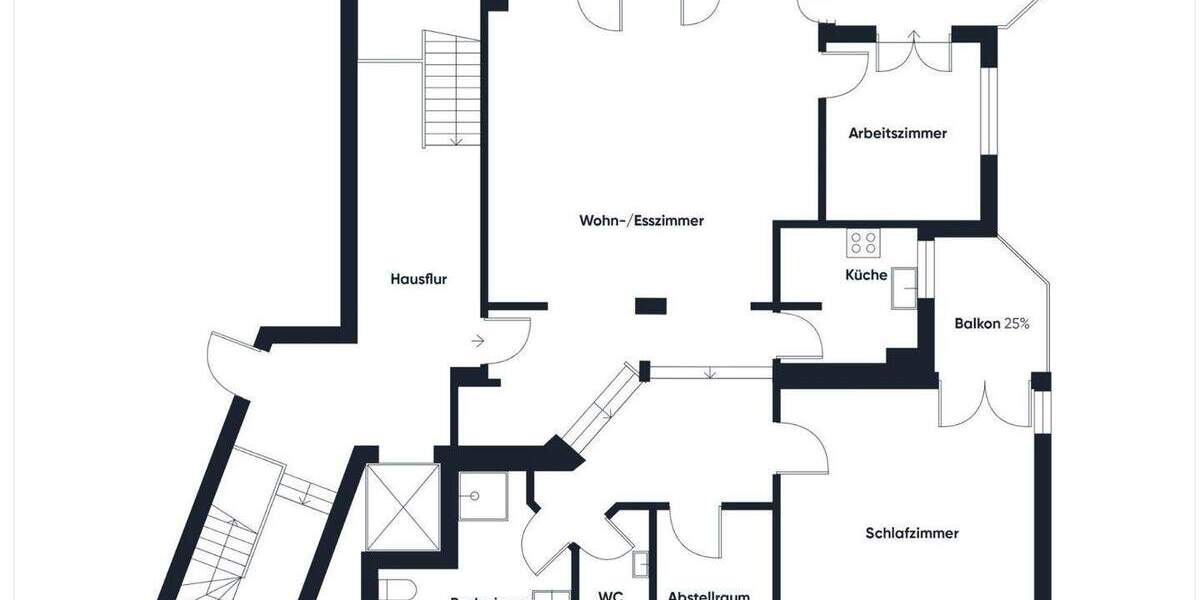 Etagenwohnung Recklinghausen Stadtmitte - 2 Zimmer, 106 m&sup2;, 229.500&euro; | Angebot:25738374