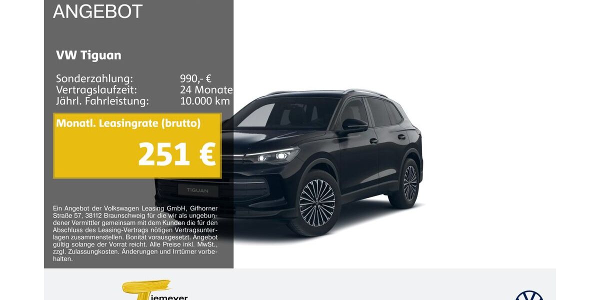 VW Tiguan 16.602 km 34.290 &euro; Herne 44653