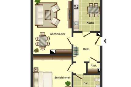 Wohnung Bergkamen Overberge - 2.5 Zimmer, 65 m&sup2;, 359&euro; | Angebot:26964538
