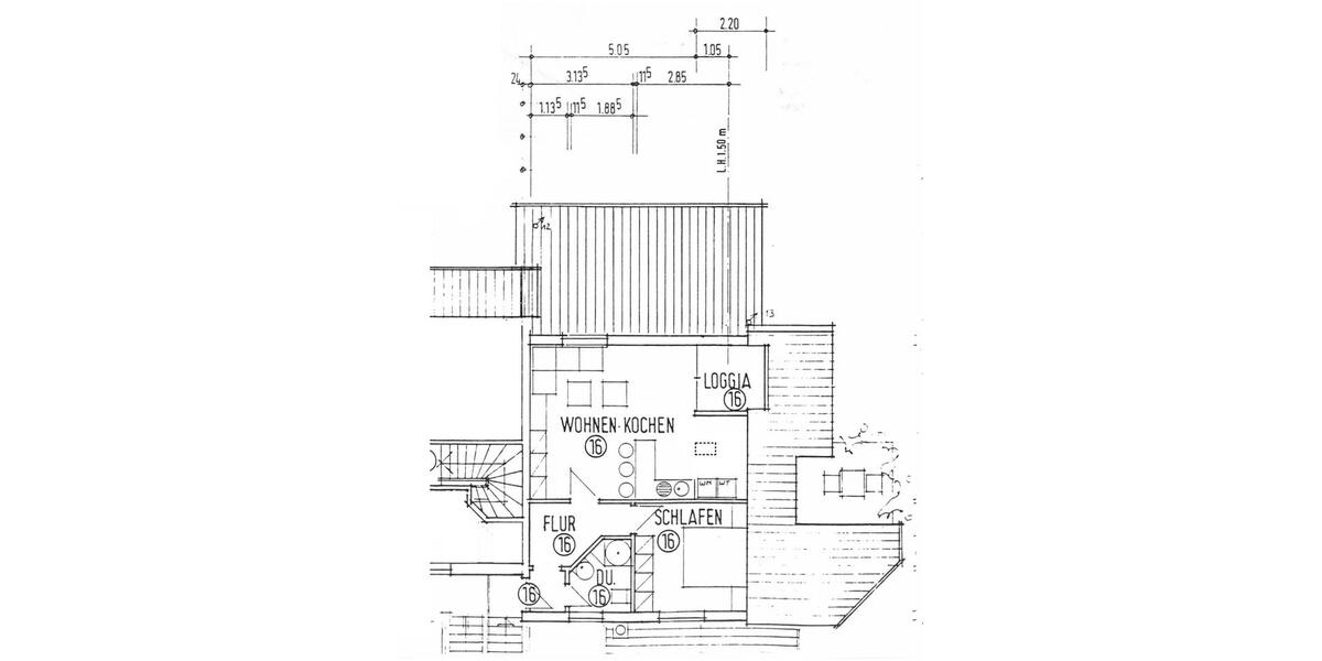 Dachgeschoßwohnung Unna Alte Heide - 2 Zimmer, 46 m&sup2;, 135.000&euro; | Angebot:27425941