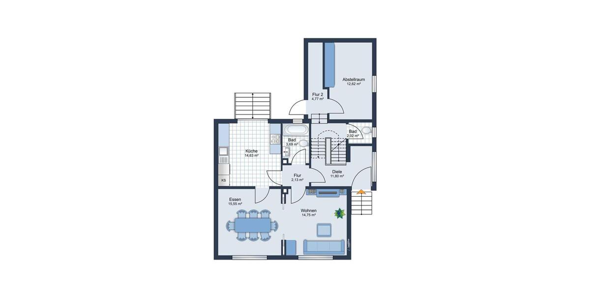 Einfamilienhaus Hamm Herringen - 5 Zimmer, 100 m&sup2;, 1.100&euro; | Angebot:24510559