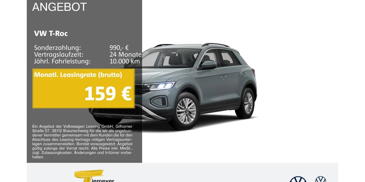 VW T-Roc 15.642 km 22.370 &euro; Castrop-Rauxel 44575