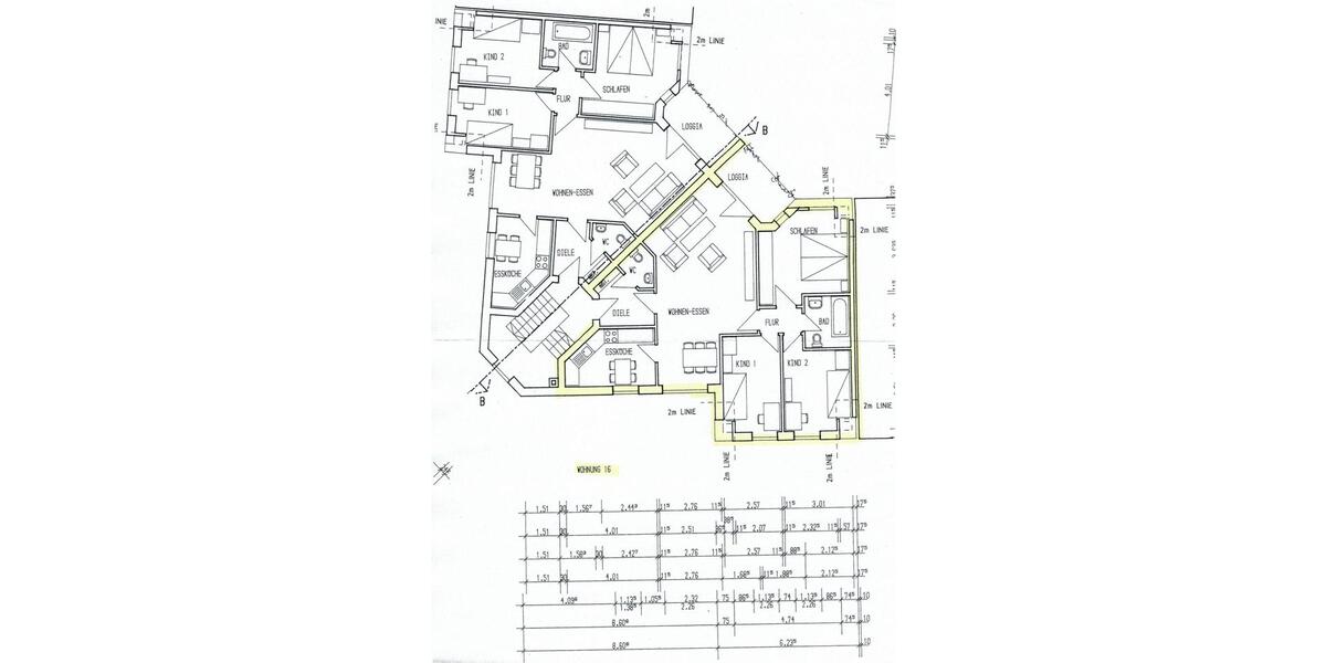 Dachgeschoßwohnung Recklinghausen König Ludwig - 4 Zimmer, 89 m&sup2;, 447&euro; | Angebot:24783735