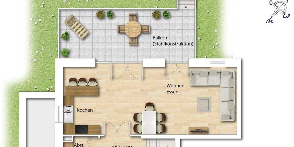 Reihenmittelhaus Hattingen Bredenscheid-Stüter - 4 Zimmer, 143 m&sup2;, 1.845&euro; | Angebot:23986343