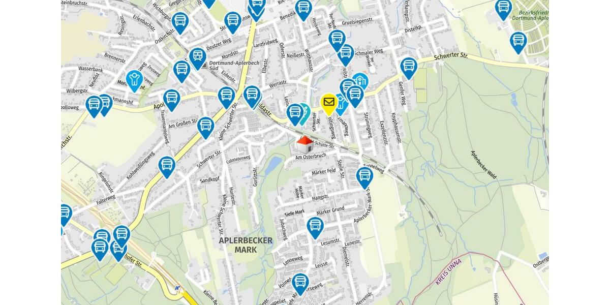 Erdgeschoßwohnung Dortmund Aplerbeck - 2 Zimmer, 75 m&sup2;, 825&euro; | Angebot:24475048