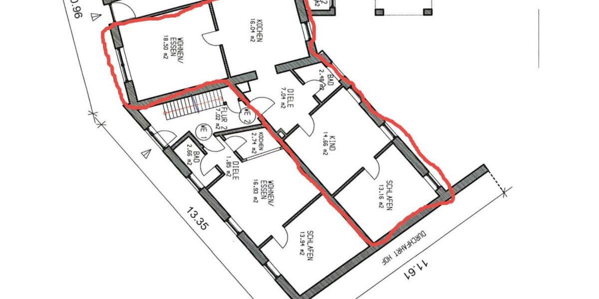 Erdgeschoßwohnung Dortmund Bövinghausen - 3 Zimmer, 72 m&sup2;, 700&euro; | Angebot:24175188