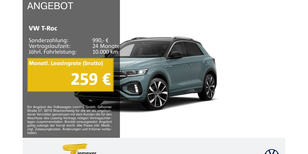 VW T-Roc 4.628 km 32.870 &euro; Herne 44653