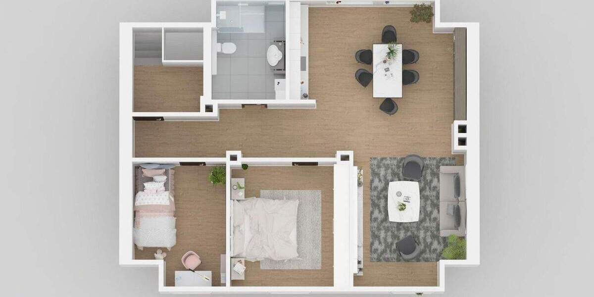 Etagenwohnung Gelsenkirchen Bismarck - 3 Zimmer, 80 m&sup2;, 181.440&euro; | Angebot:25720783