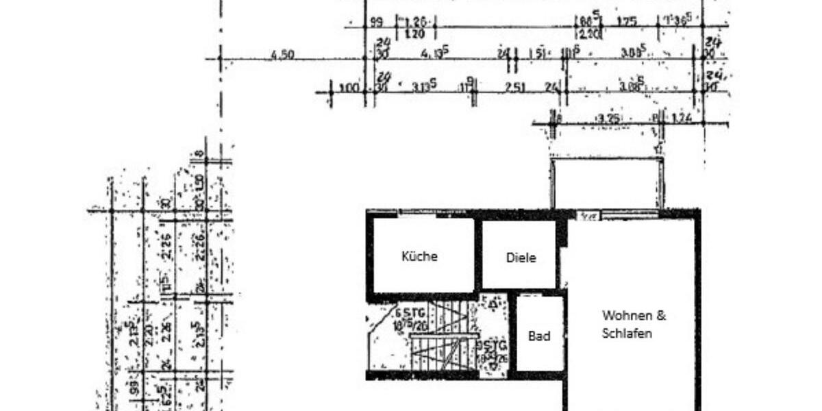Etagenwohnung Recklinghausen Grullbad - 1 Zimmer, 42 m&sup2;, 357&euro; | Angebot:24573614