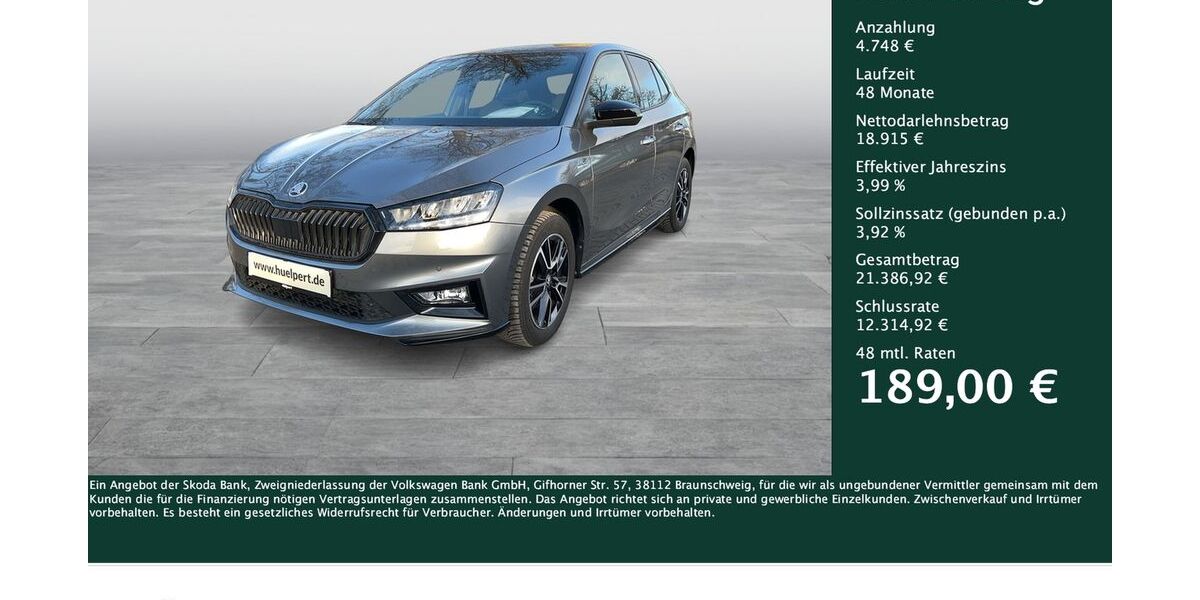 Skoda Fabia 17.146 km 23.528 &euro; Dortmund 44269