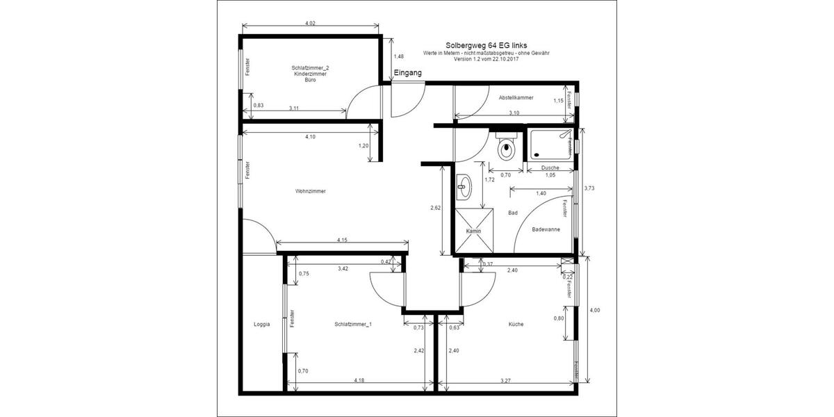 Do-Barop Luxus-Wohnung BVB EG 82 qm nahe Uni hell u. ruhig 3 zimmer