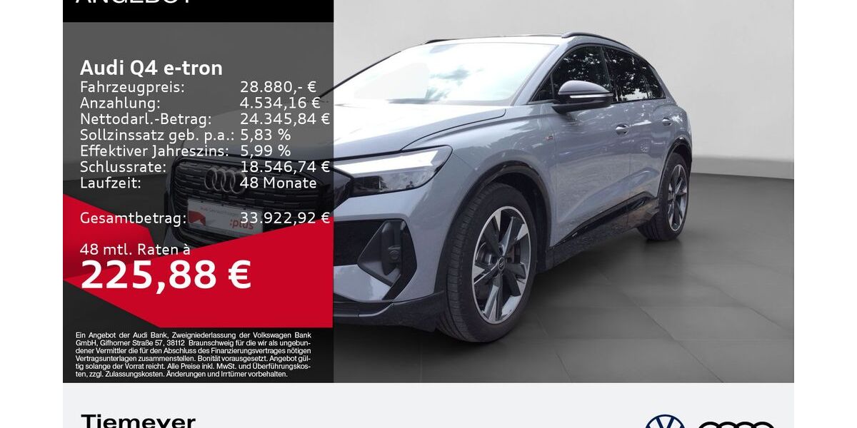 Audi Q4 e-tron 36.016 km 26.940 &euro; Gelsenkirchen 45894