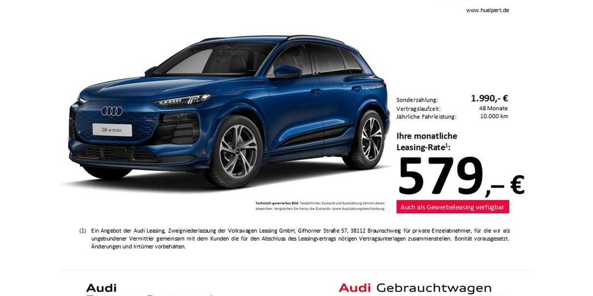 Audi Q6 e-tron 8.055 km 66.477 &euro; Dortmund 44143