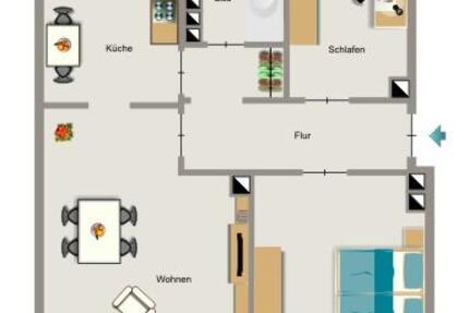 Wohnung Lünen Brambauer - 2.5 Zimmer, 48 m&sup2;, 400&euro; | Angebot:25908579