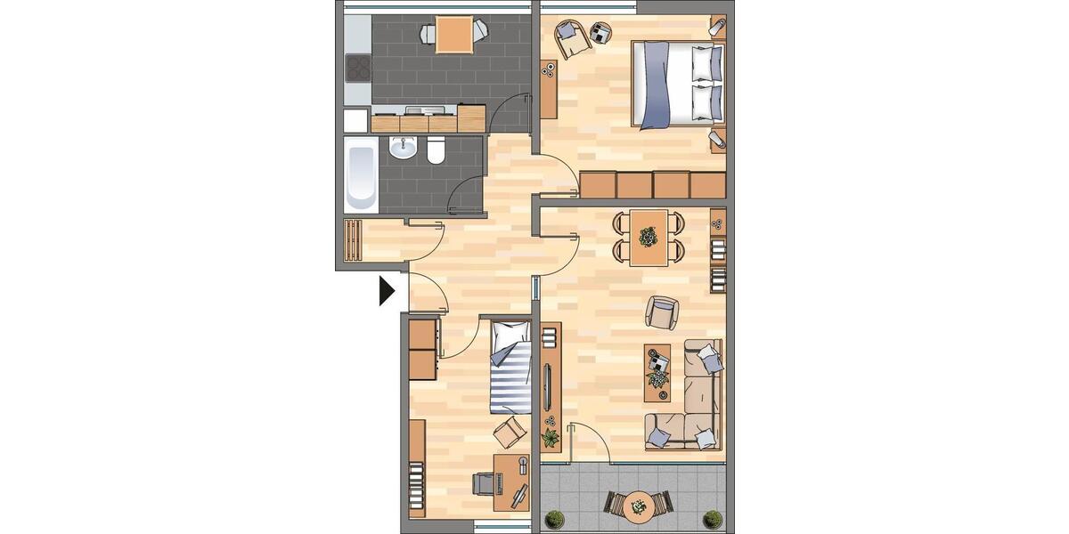 3-Zimmer-Wohnung in Dortmund Scharnhorst 3 zimmer