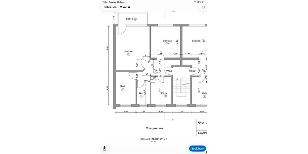 Etagenwohnung Schwerte - 3 Zimmer, 71 m&sup2;, 165.000&euro; | Angebot:27457641