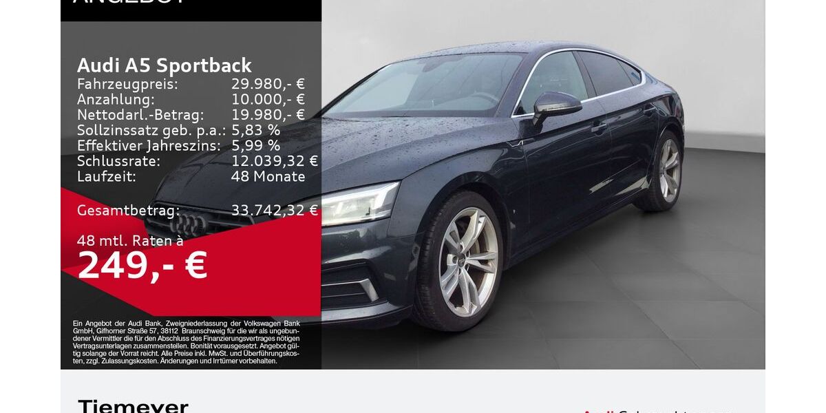 Audi A5 94.763 km 28.840 &euro; Gelsenkirchen 45894