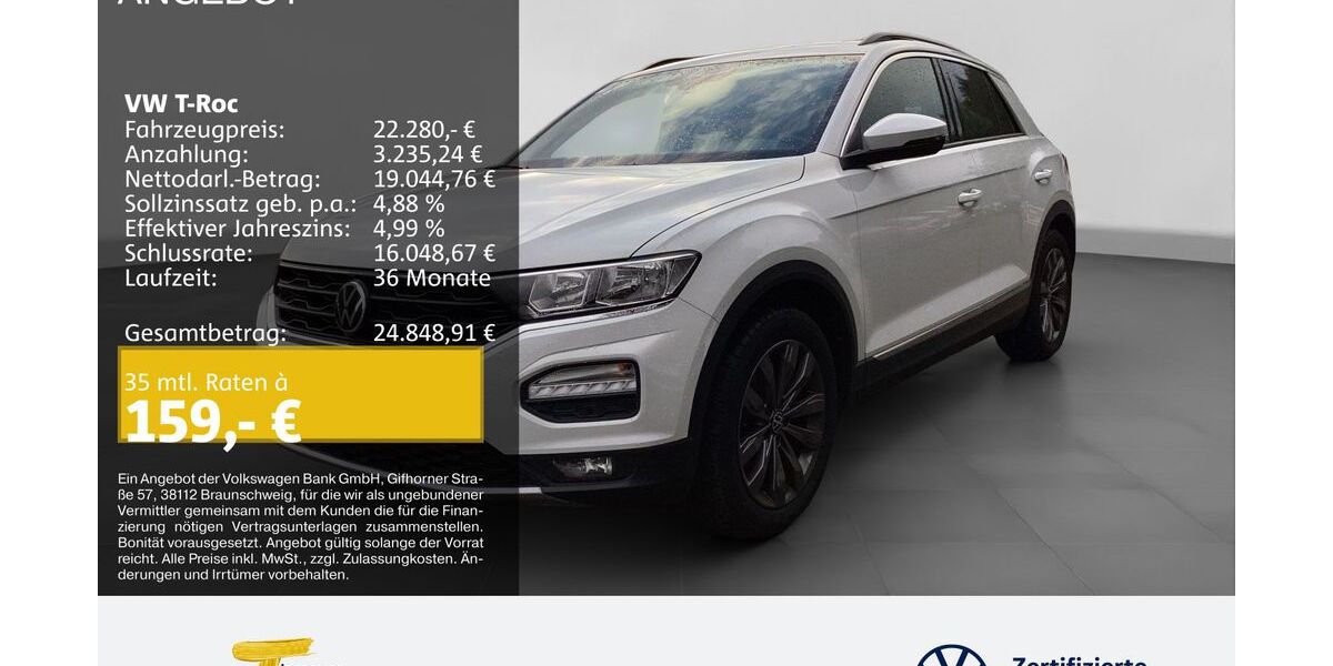 VW T-Roc 51.867 km 21.460 &euro; Castrop-Rauxel 44575