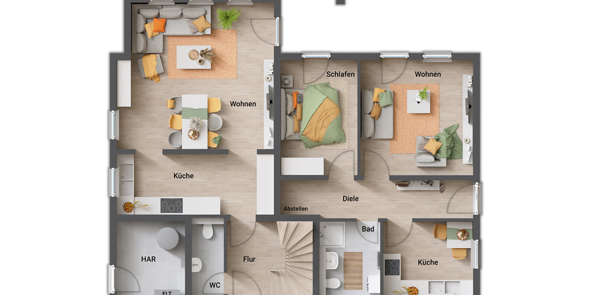 Mehrfamilienhaus, Wohnhaus Bönen Bramey-Lenningsen - 8 Zimmer, 192 m&sup2;, 584.890&euro; | Angebot:25681199