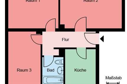 Wohnung zum Mieten in Castrop-Rauxel 449 € 60.17 m² 3 zimmer
