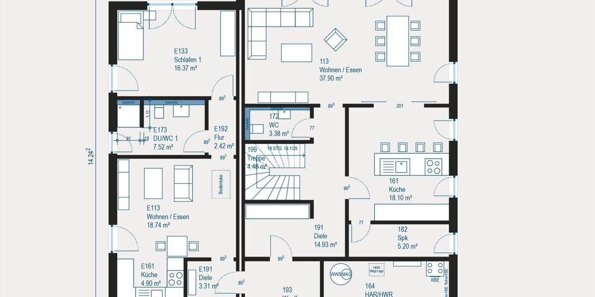 Individuelles Mehrfamilienhaus in Holzwickede - Luxus trifft Nachhaltigkeit und Flexibilität - Mehrfamilienhaus, Wohnhaus Holzwickede | Angebot:27307875