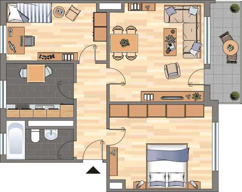 Wohnung zum Mieten in Dortmund 469 € 62 m²