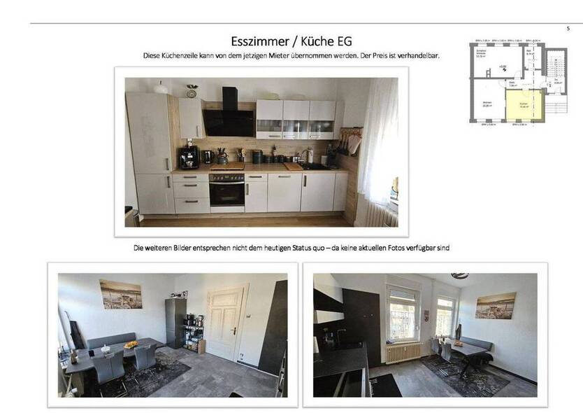 75m² 3 Zimmer Wohnung im EG in einem 3-Familienhaus --- Indexmiete