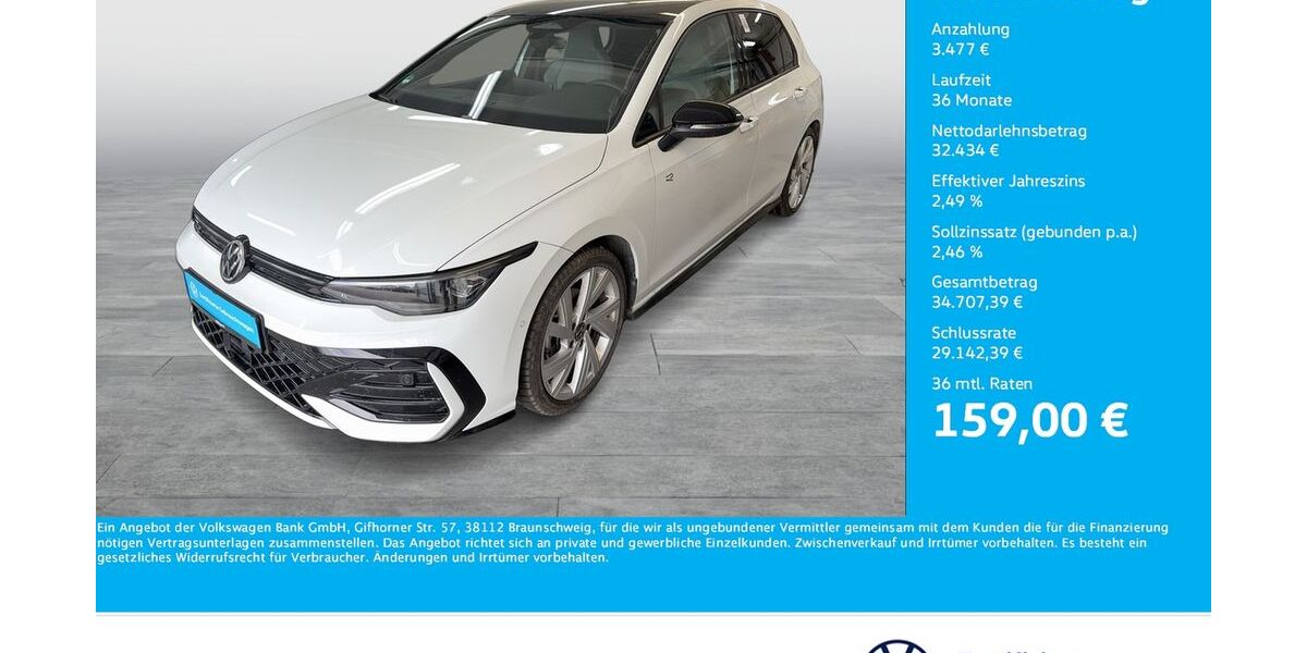 VW Golf 2.024 km 34.588 &euro; Dortmund 44141