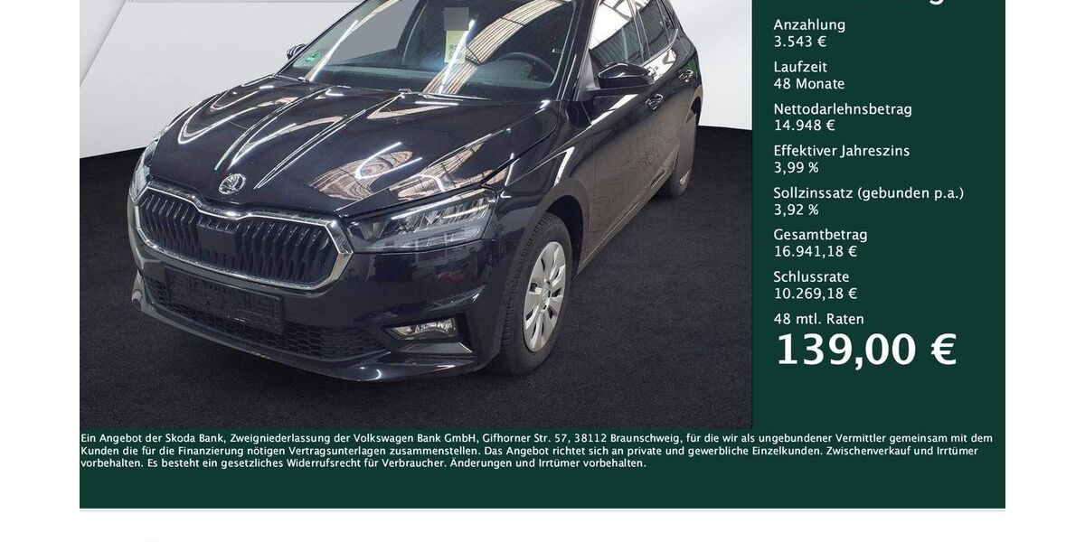 Skoda Fabia 15.364 km 18.379 &euro; Dortmund 44269