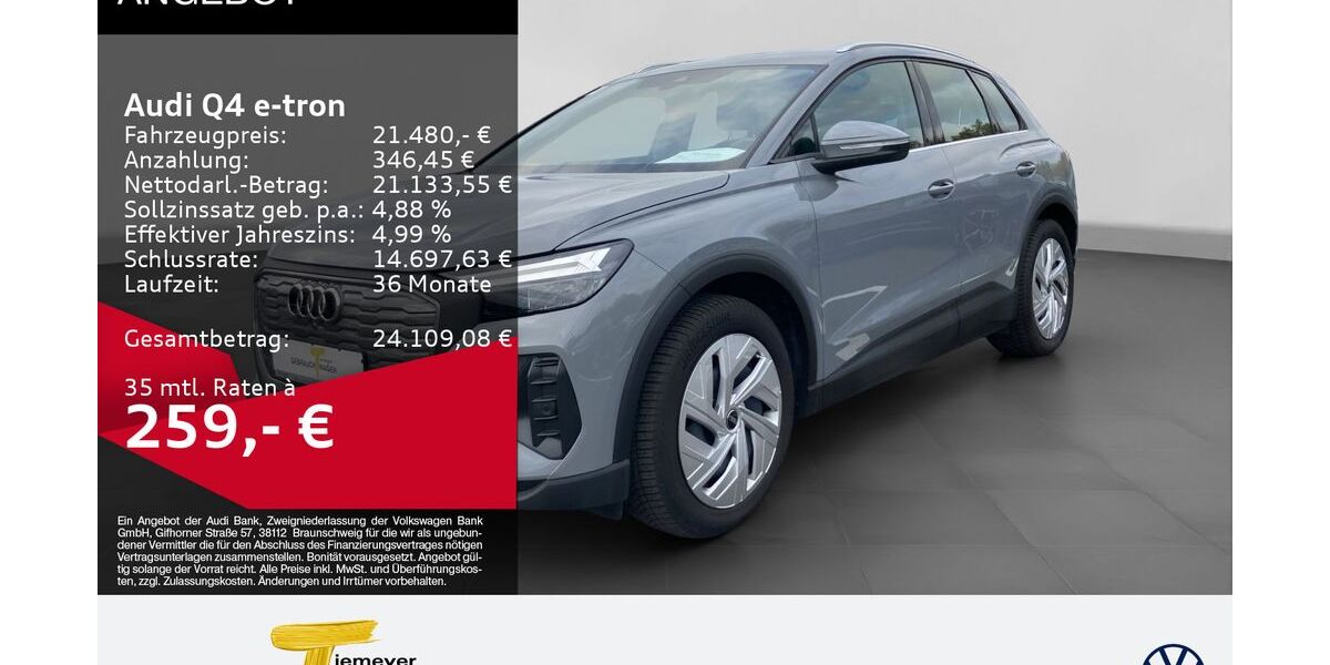 Audi Q4 e-tron 68.085 km 20.280 &euro; Bochum 44892