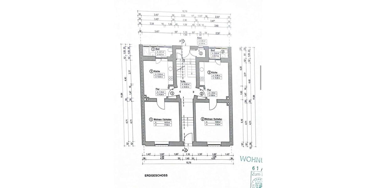Erdgeschoßwohnung Dortmund Innenstadt West - 2 Zimmer, 38 m&sup2;, 94.000&euro; | Angebot:24330868