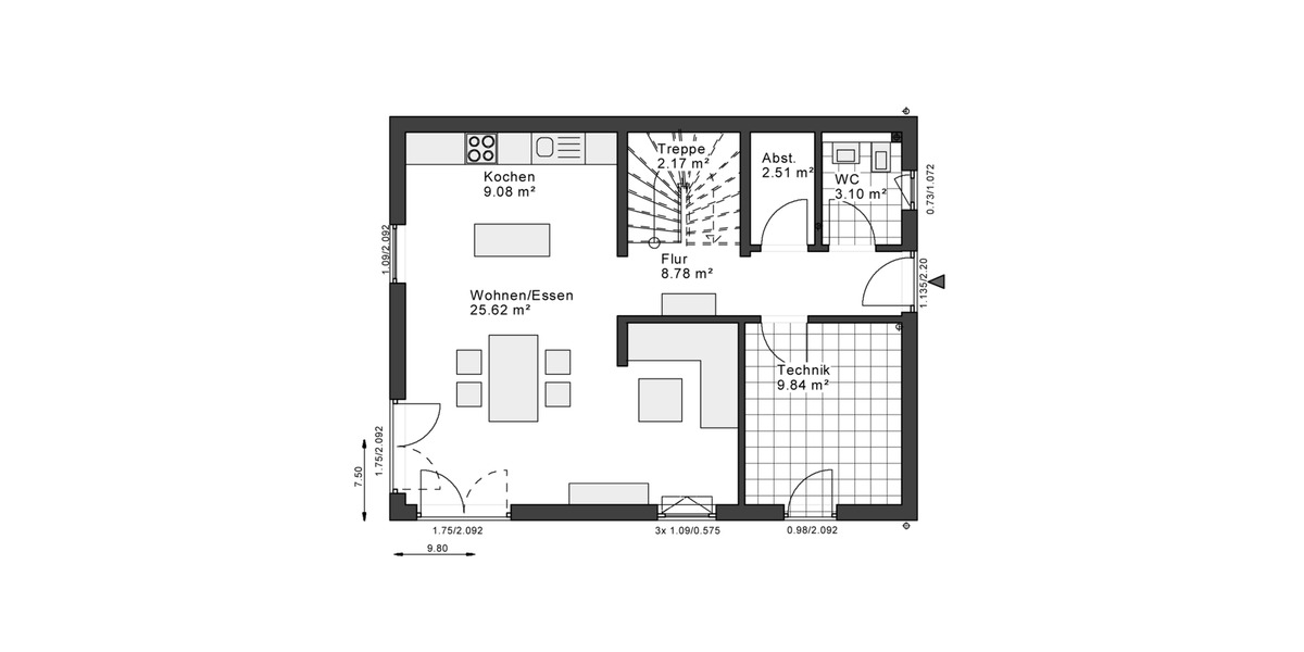Einfamilienhaus Dortmund Aplerbeck - 3 Zimmer, 122 m&sup2;, 2.099&euro; | Angebot:26444364