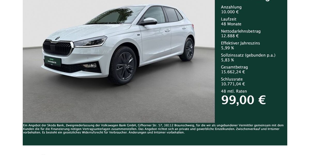 Skoda Fabia 2.763 km 22.888 &euro; Dortmund 44269