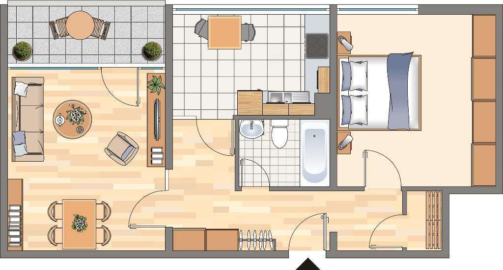 Wohnung zum Mieten in Dortmund 322,01 € 62.19 m² 2 zimmer
