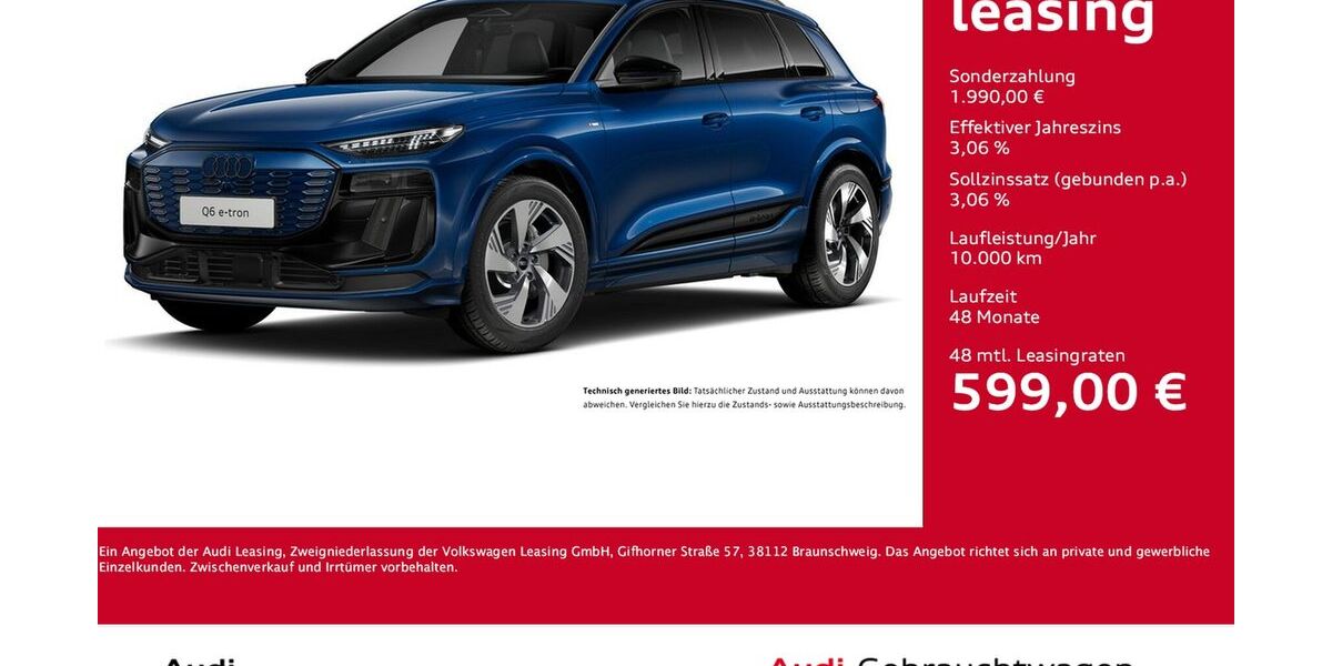 Audi Q6 e-tron 7.663 km 67.888 &euro; Dortmund 44143