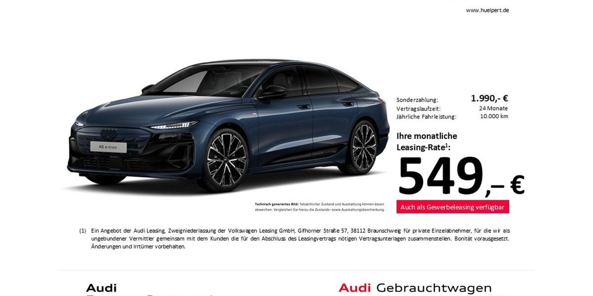 Audi A6 e-tron 11.732 km 65.998 &euro; Dortmund 44143