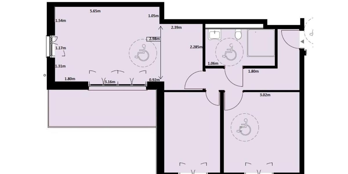 Etagenwohnung Bochum Wiemelhausen - 1 Zimmer, 90 m&sup2;, 997&euro; | Angebot:24830782