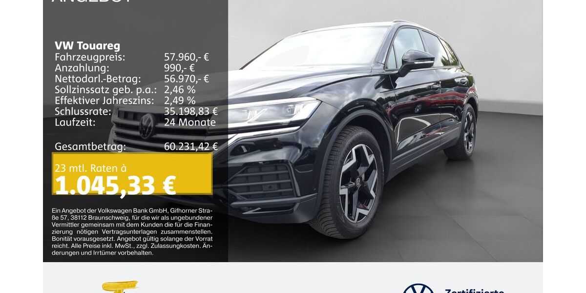 VW Touareg 54.436 km 52.740 &euro; Bochum 44892